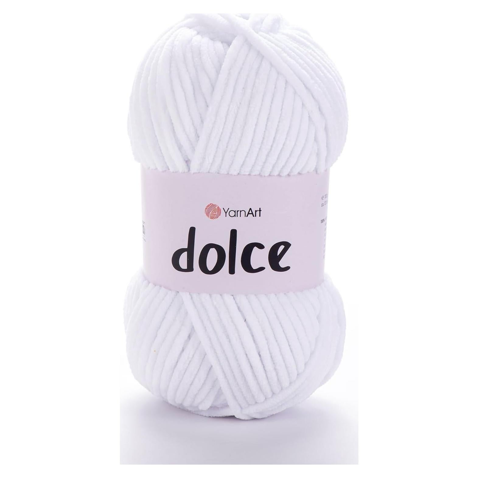 Hilo Chenille YarnArt Dolce 100g 120m Color 741 para Crochet