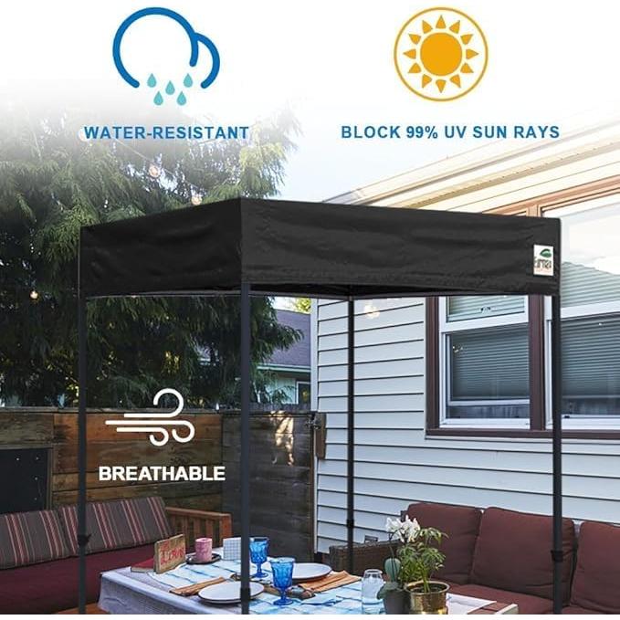 Cubierta de Techo Eurmax 5x5 Negra para Carpa Pop Up