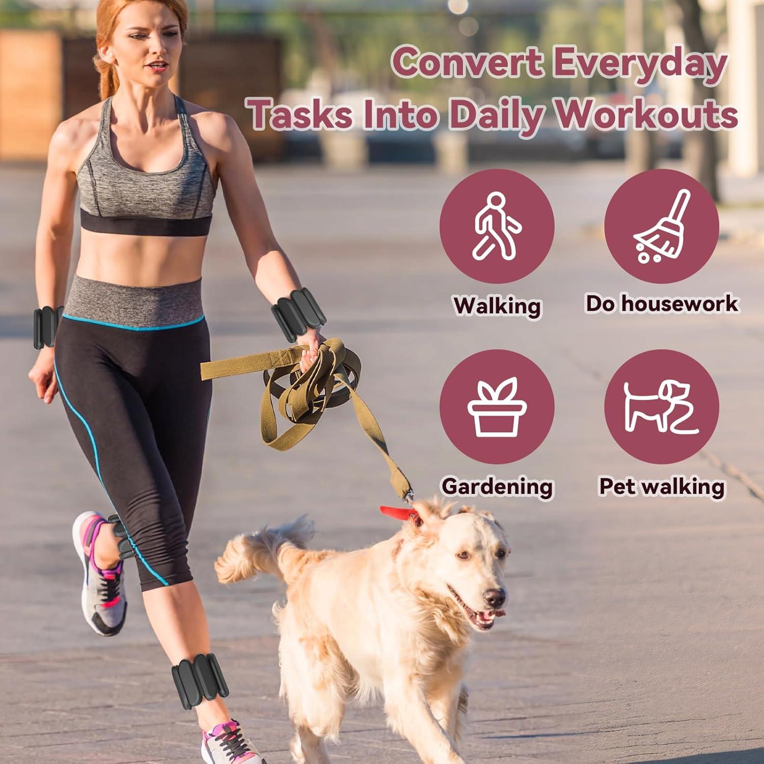 Conjunto de Pesas Ajustables para Muñeca y Tobillo Nousagra 0.45 kg