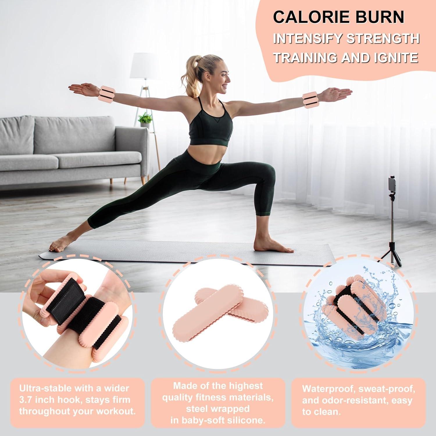 Pesas para Muñeca y Tobillo Zerood 0.45 kg Rosa Carne