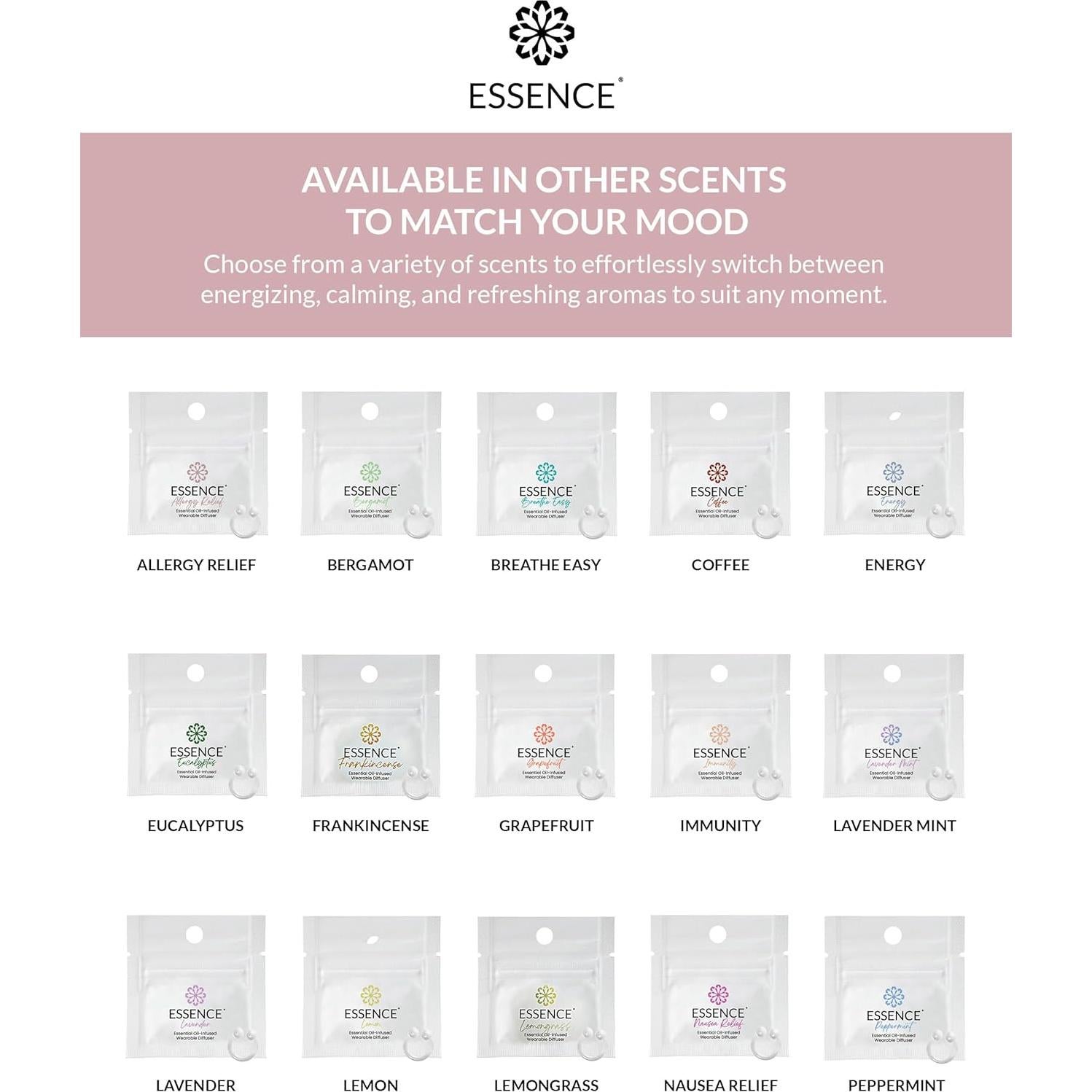 Difusor Nasal de Aromaterapia Essence - Alivio de Alergias - Paquete de 3