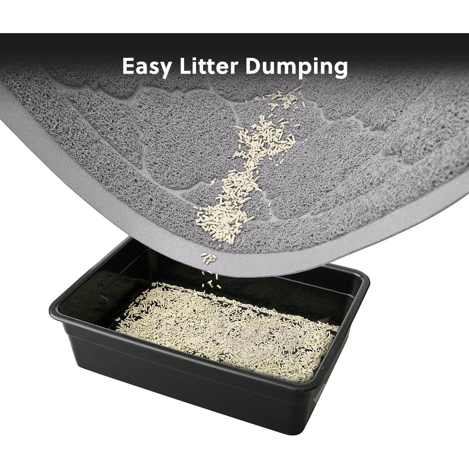 Alfombrilla para Caja de Arena WePet 89x58 cm Gris Cadete