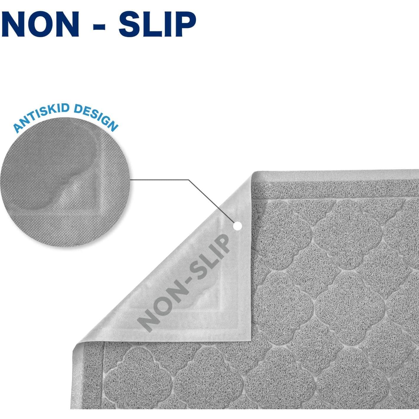 Alfombrilla para Caja de Arena WePet 89x58 cm Gris Cadete