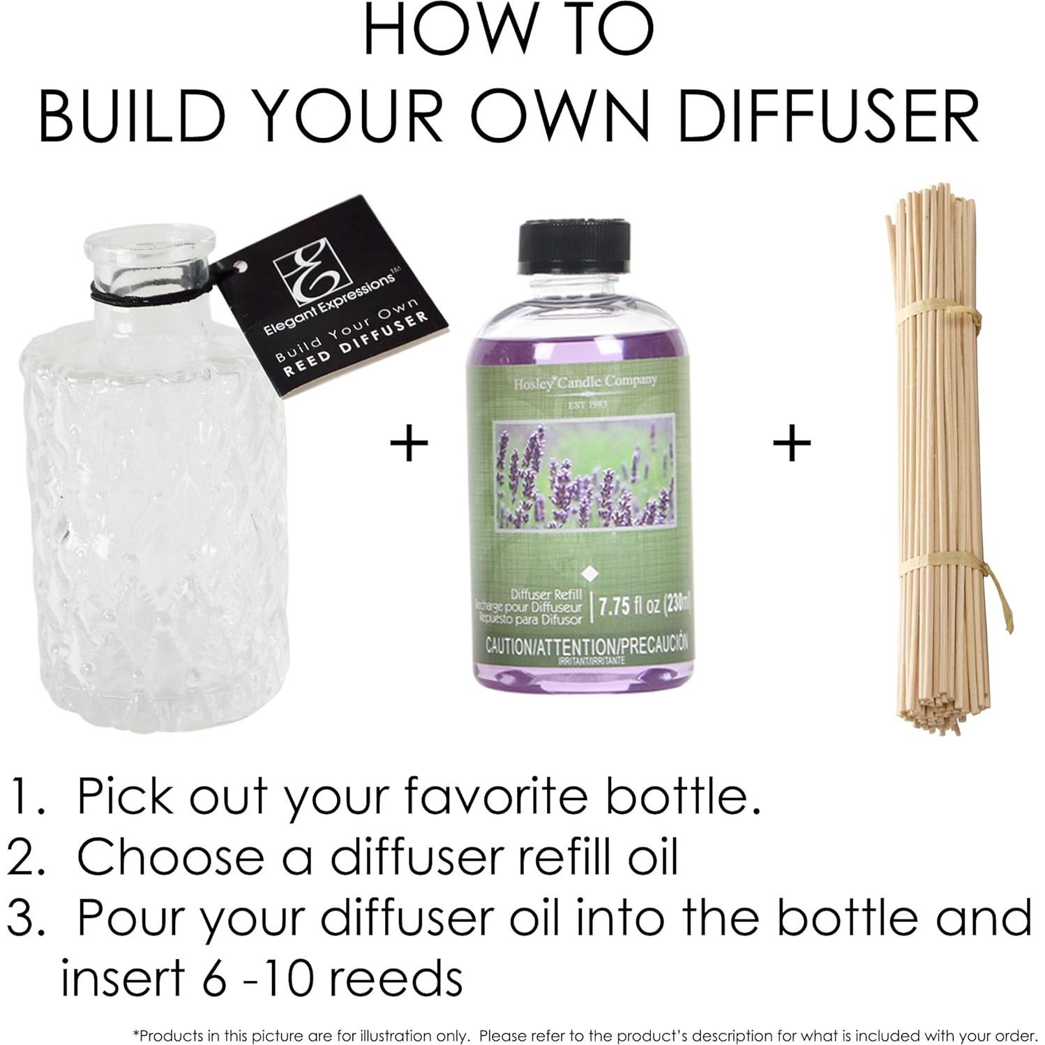 Varillas Difusoras de Ratan Natural Hosley 31.75 cm - Aromaterapia