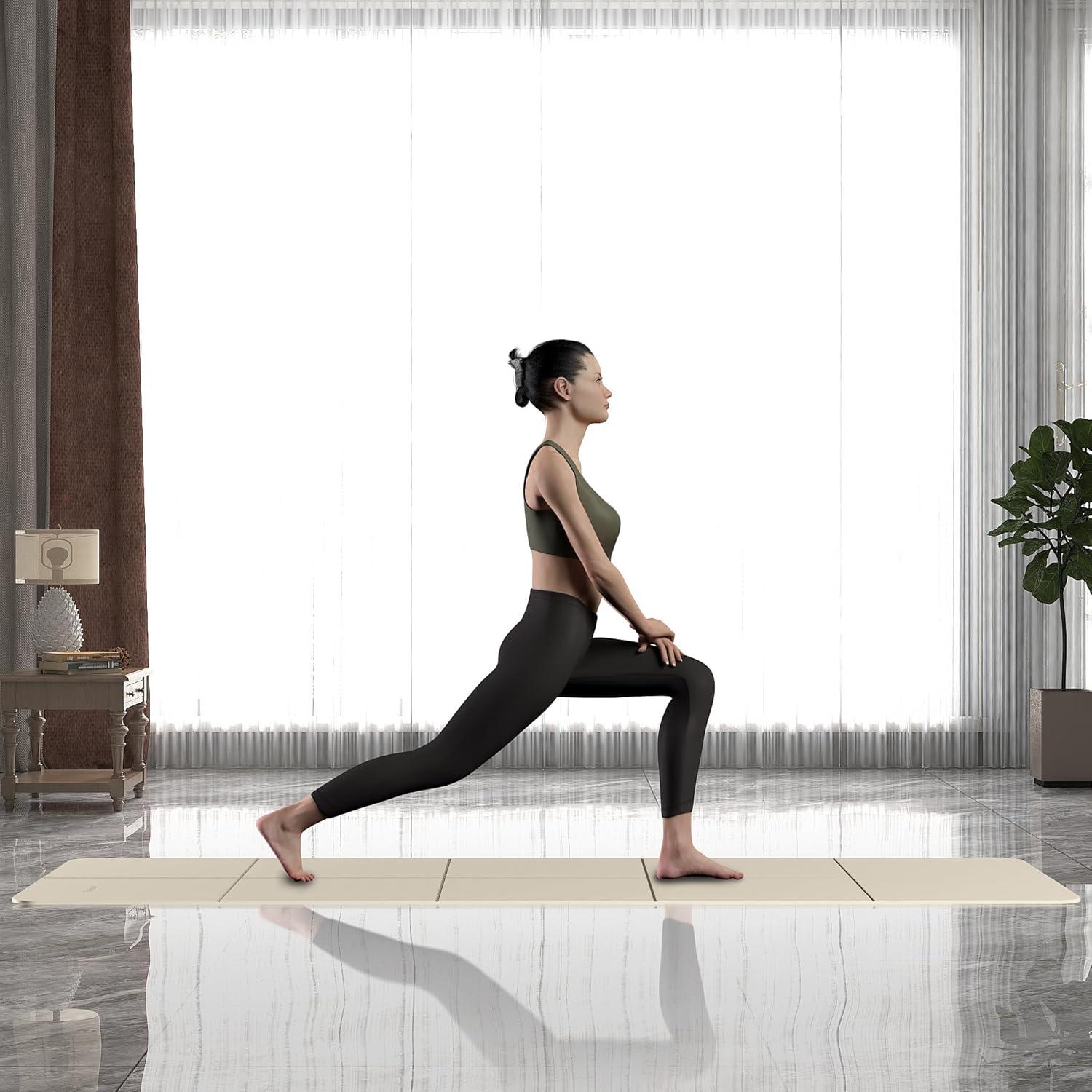 Esteras de Yoga Plegables READAEER 182.88x60.96cm TPE Antideslizante