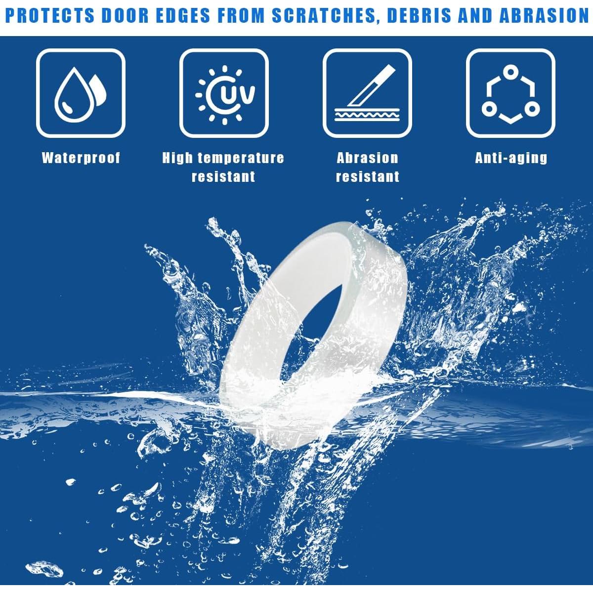 Protector de Umbral de Puerta Ziciner 3.05 cm x 10.06 m Transparente