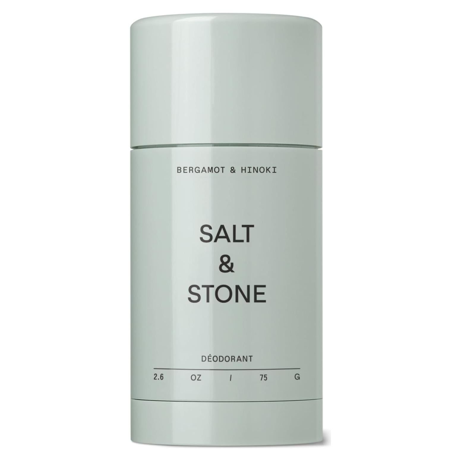 SALT & STONE Deodorant | Extra Strength Natural Deodorant for Women & Men | Aluminum Free with Seaweed Extracts, Shea Butter & Probiotics (Bergamot & Hinoki)