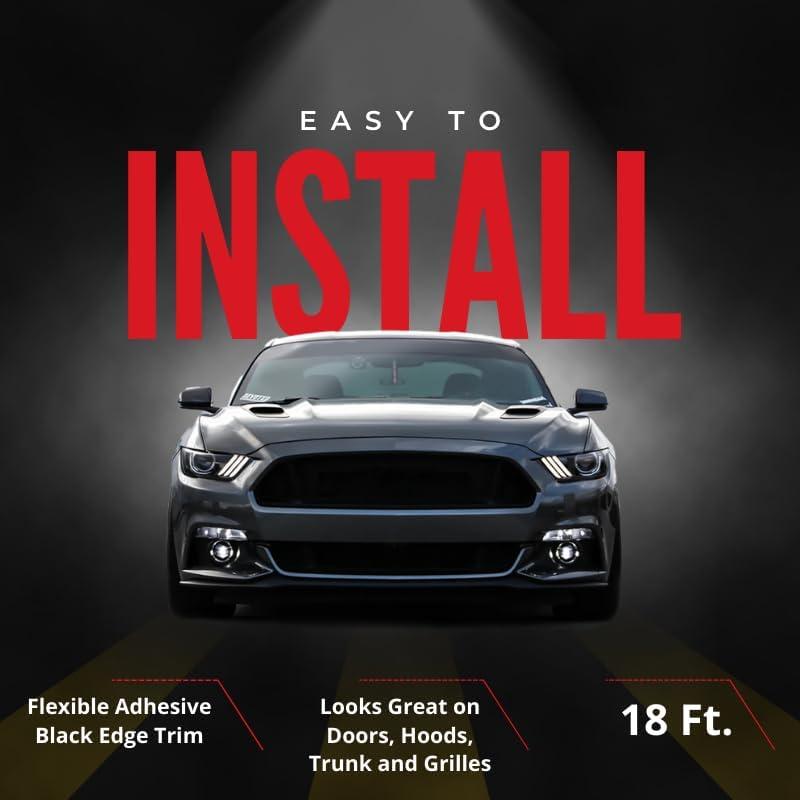 Protector de Bisel U-Channel Cowles 5.49m Negro para Autos