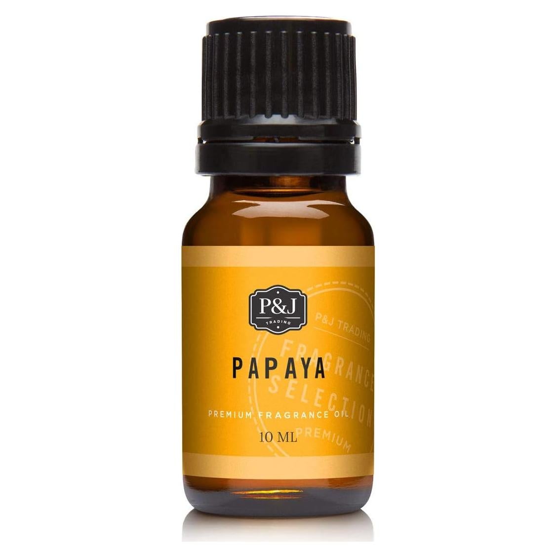P&J Trading - Papaya Scented Oil 10ml - Fragrance Oil for Candle Making, Soap Making, Diffuser Oil