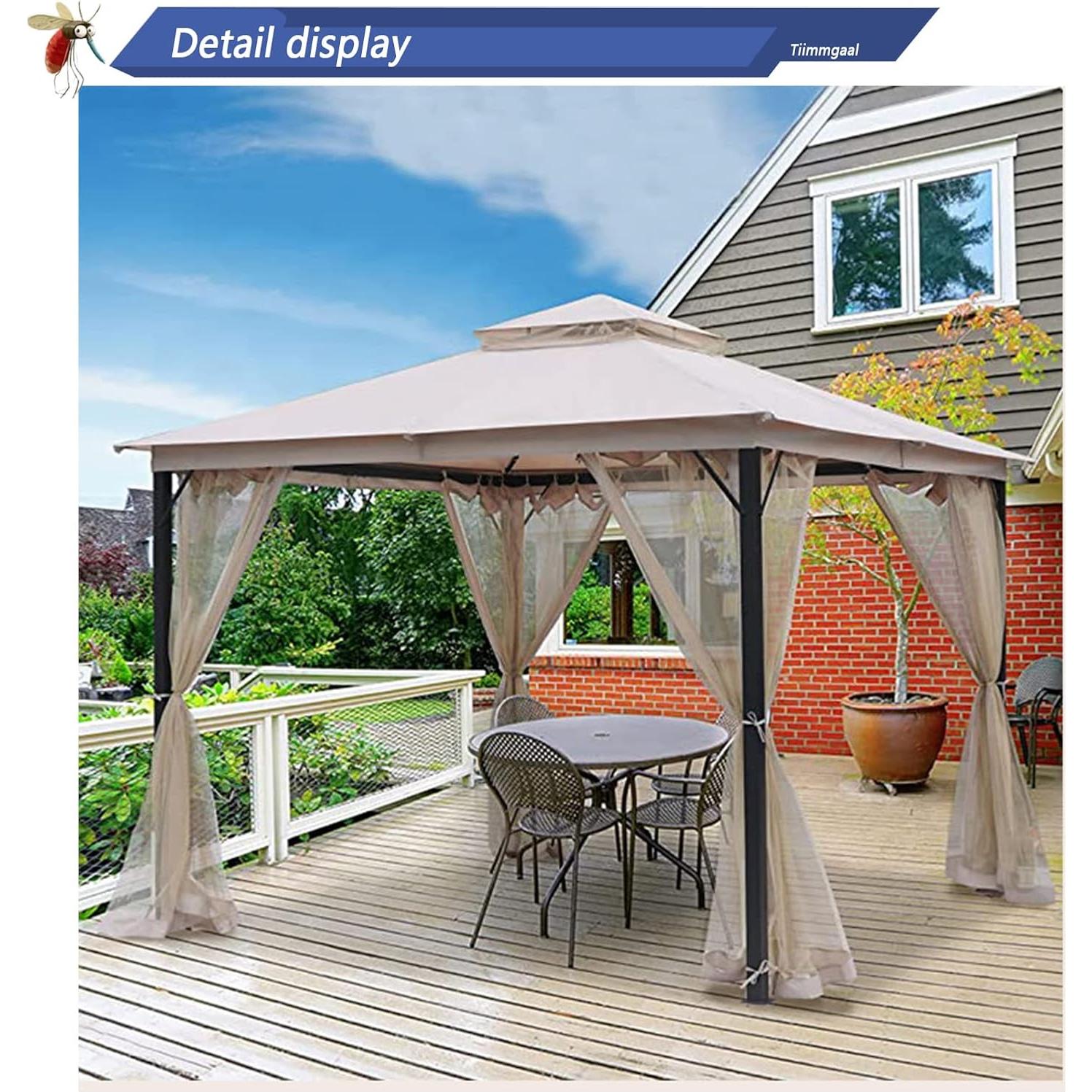 Mosquitero de Reemplazo SOOSPE-MZ 3.05m x 3.05m Negro