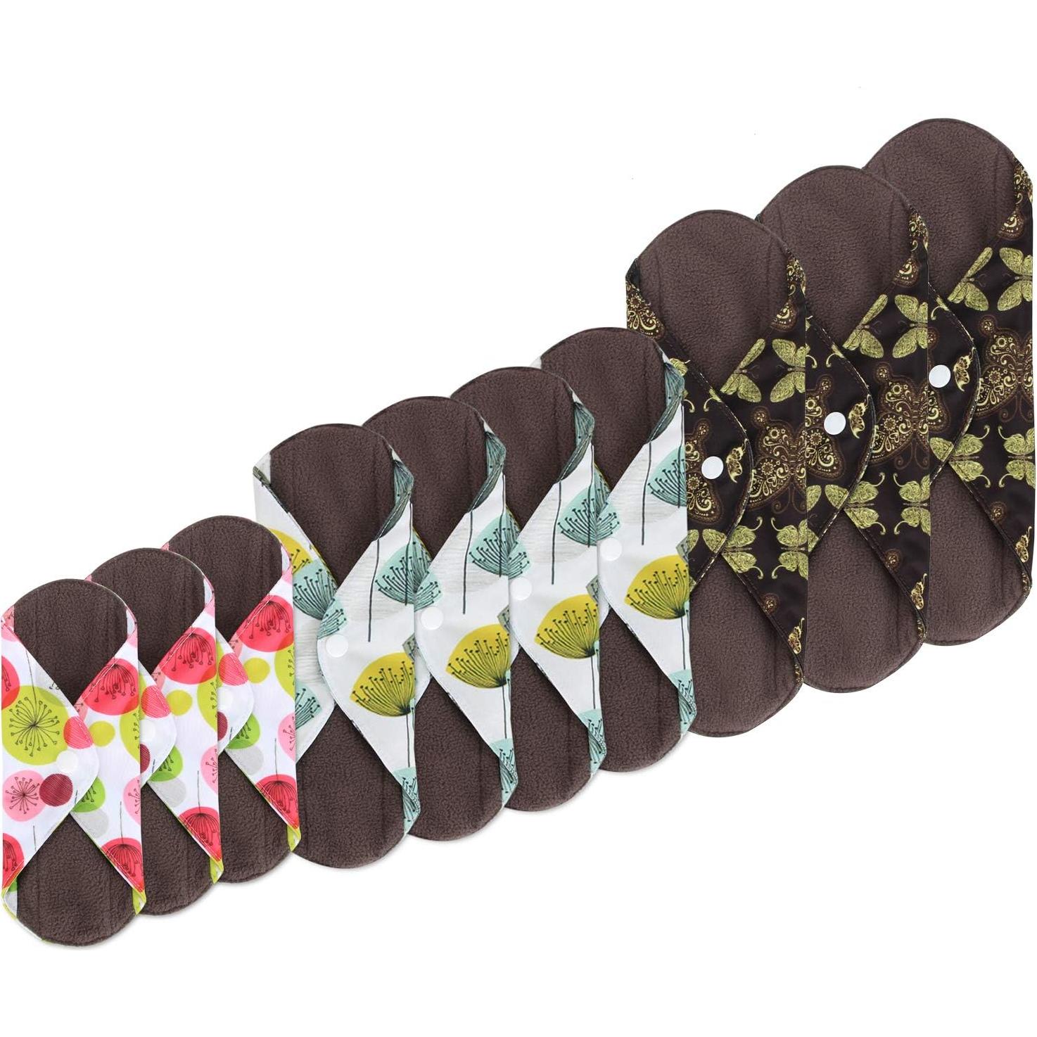 Teamoy Set de 11 Almohadillas Menstruales Reutilizables 20.1-29.5cm