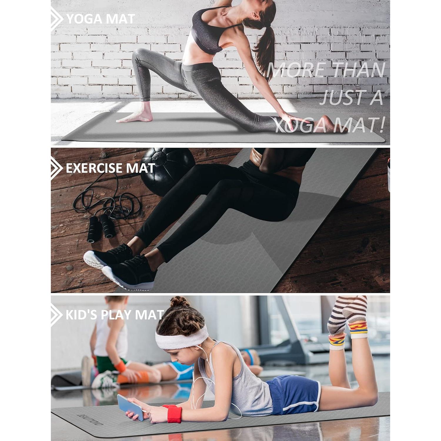 Esterilla de Yoga BEAUTYOVO TPE Antideslizante 182.88x60.96cm