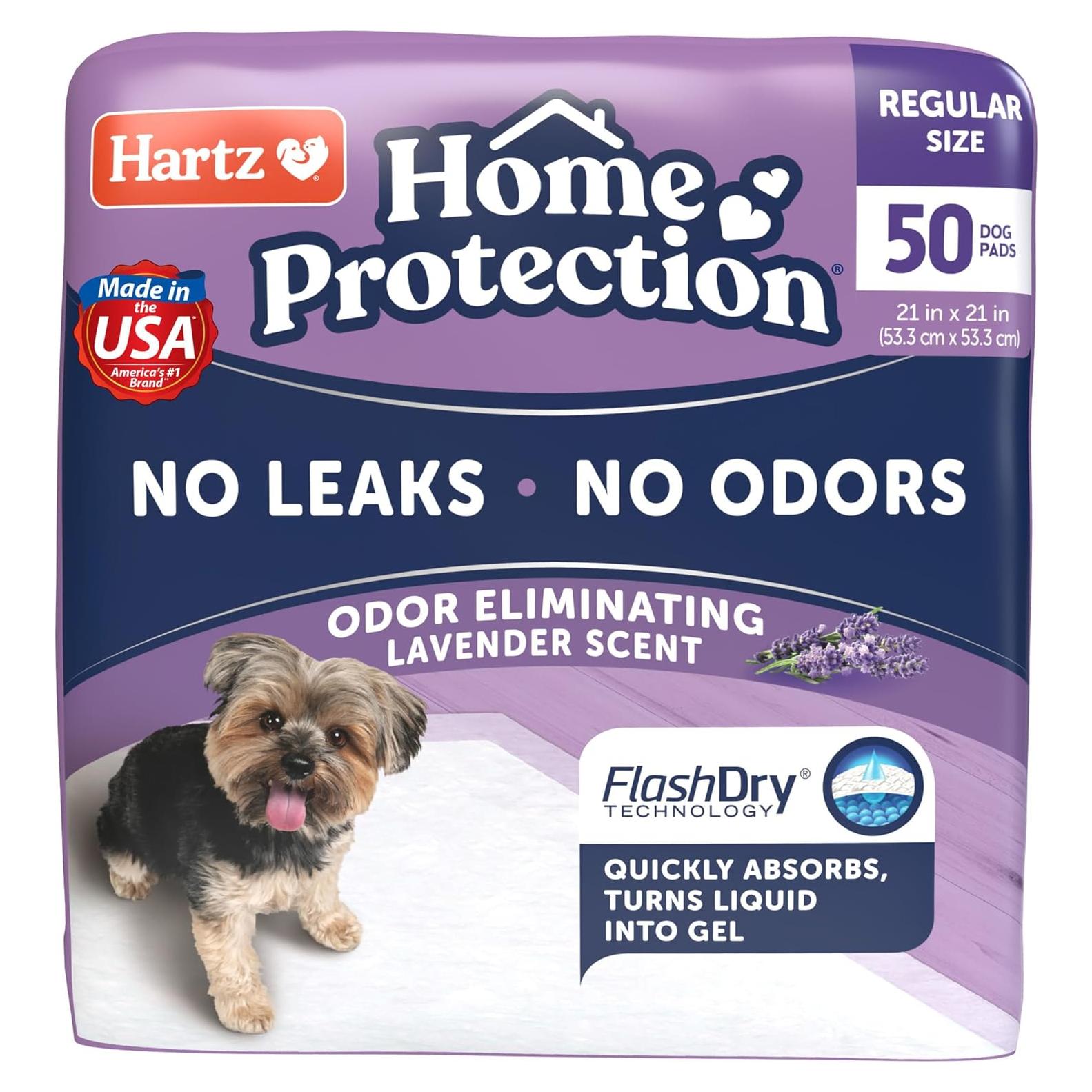 Almohadillas para Perros Hartz 50 Unidades Lavanda Absorbentes