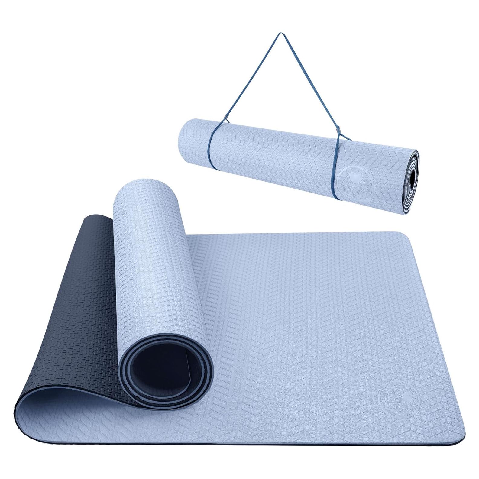 Esterilla de Yoga IUGA Antideslizante 182.88x60.96cm Gris