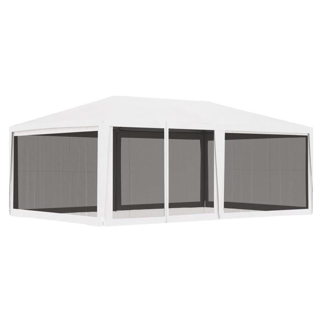 Carpa de Fiesta 6x4m ZQQLVOO Blanca Resistente UV y Agua