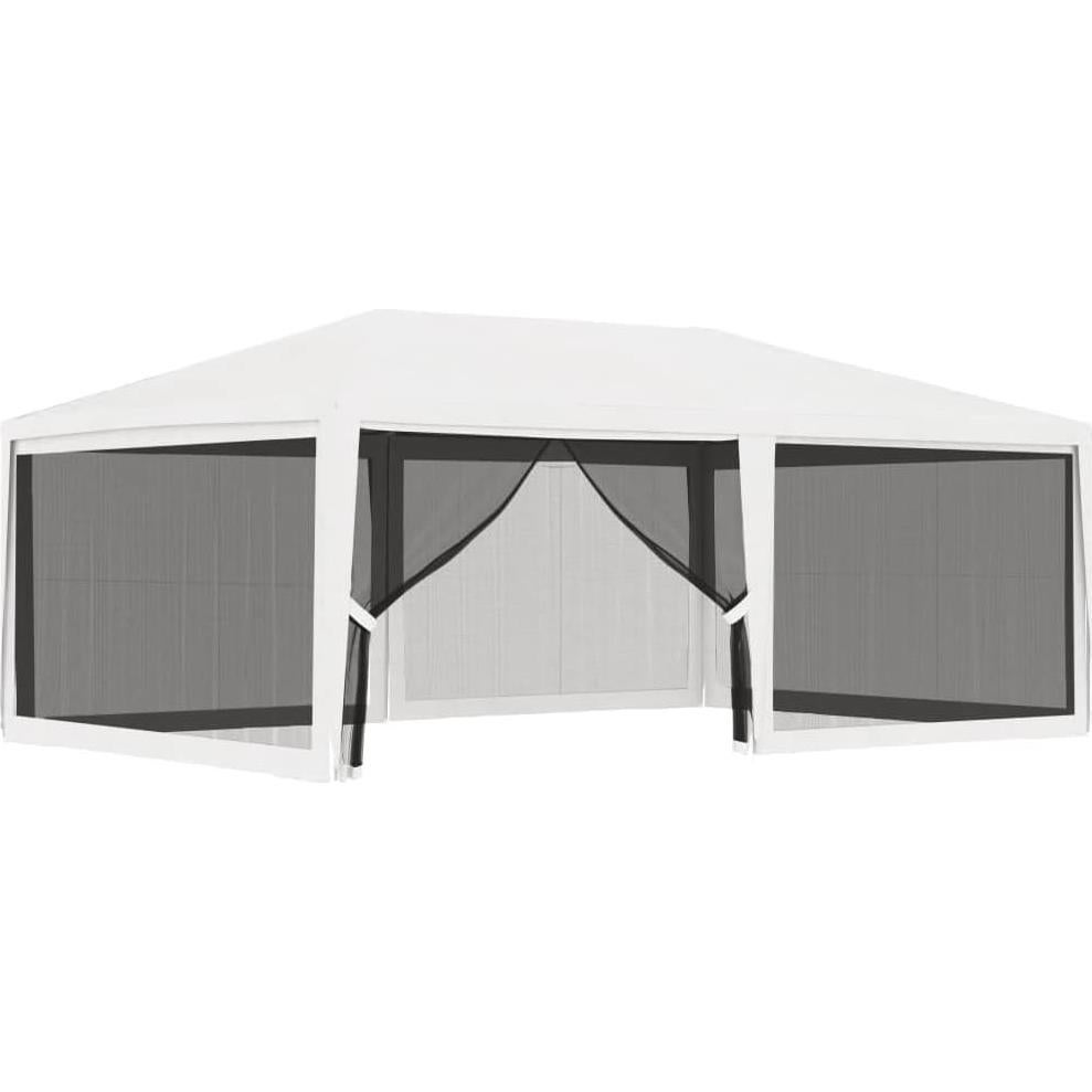 Carpa de Fiesta 6x4m ZQQLVOO Blanca Resistente UV y Agua