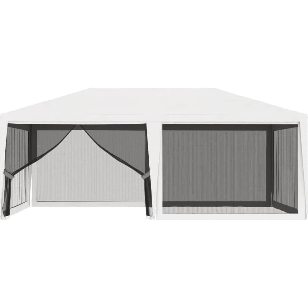 Carpa de Fiesta 6x4m ZQQLVOO Blanca Resistente UV y Agua