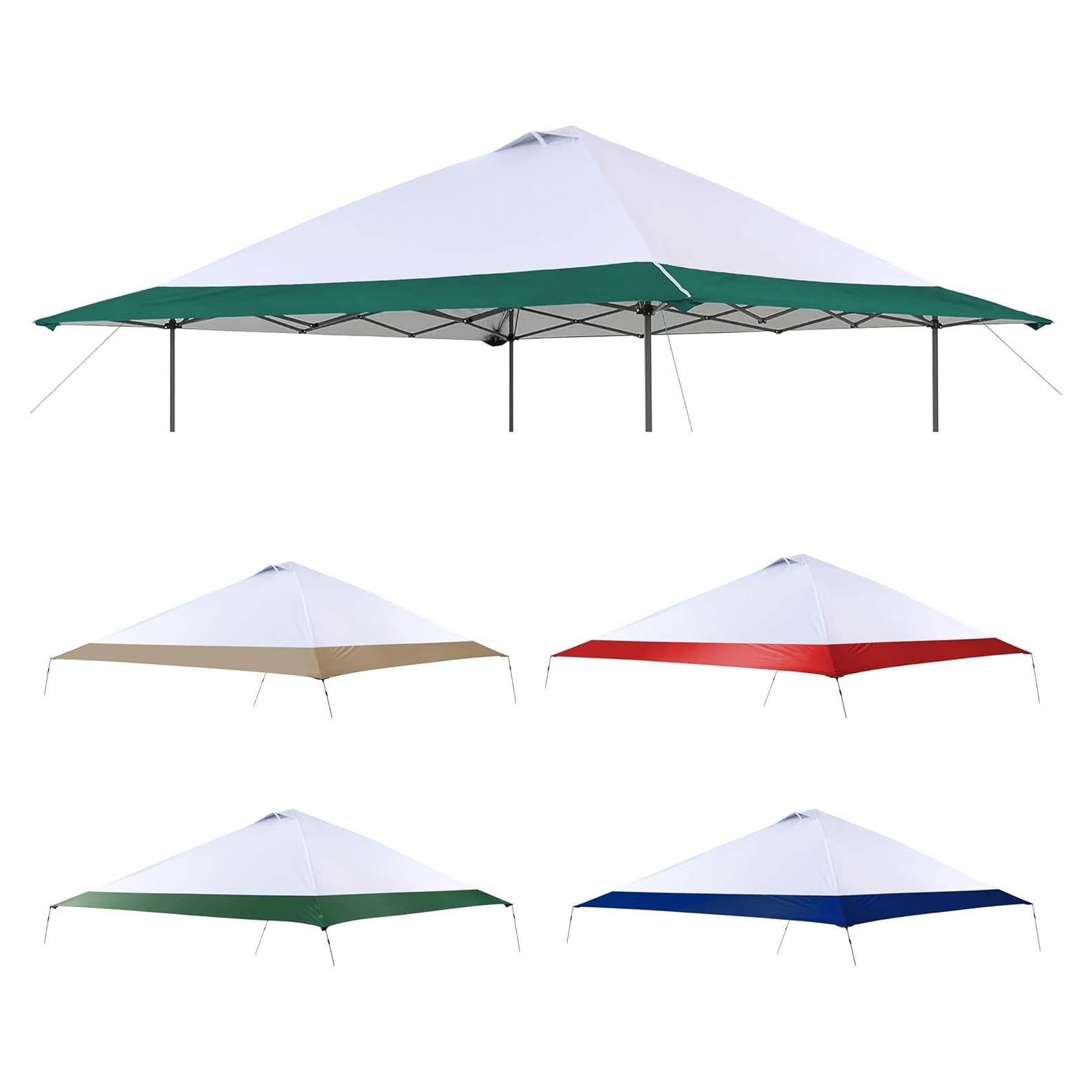 Cubierta de Reemplazo SCOMANAGE para Gazebo Coleman 3.96m Verde