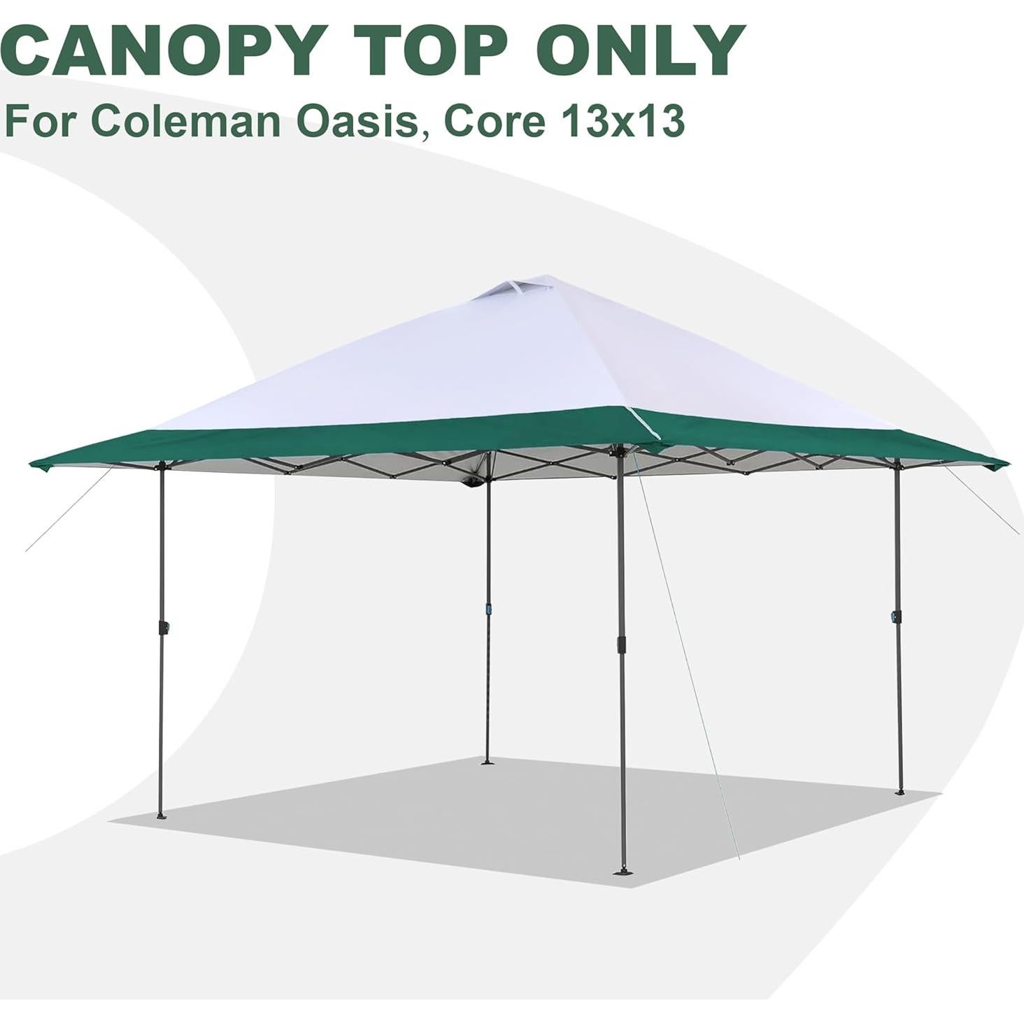 Cubierta de Reemplazo SCOMANAGE para Gazebo Coleman 3.96m Verde