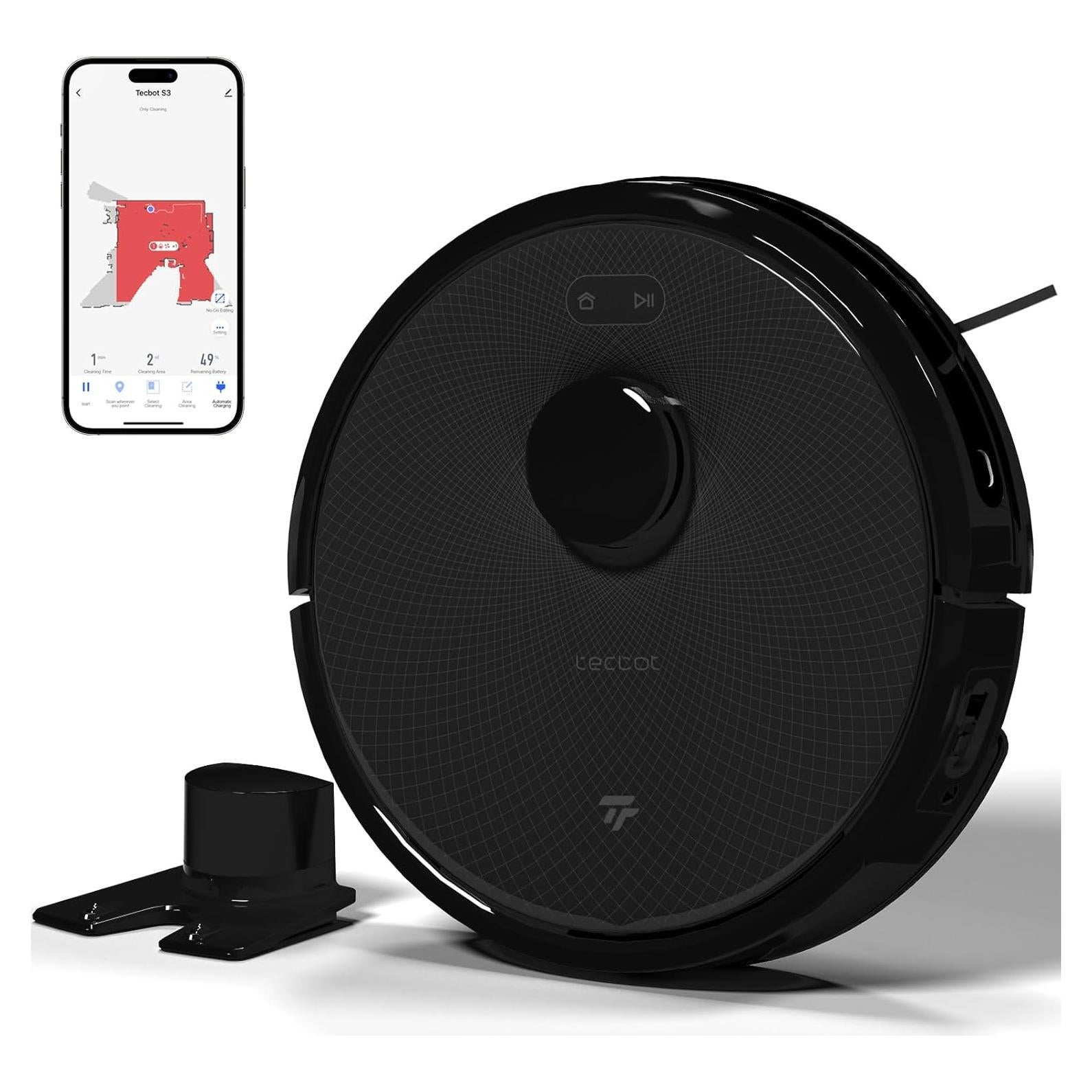 Aspiradora Robótica TECBOT S3 Pro 4,000Pa WiFi 150min