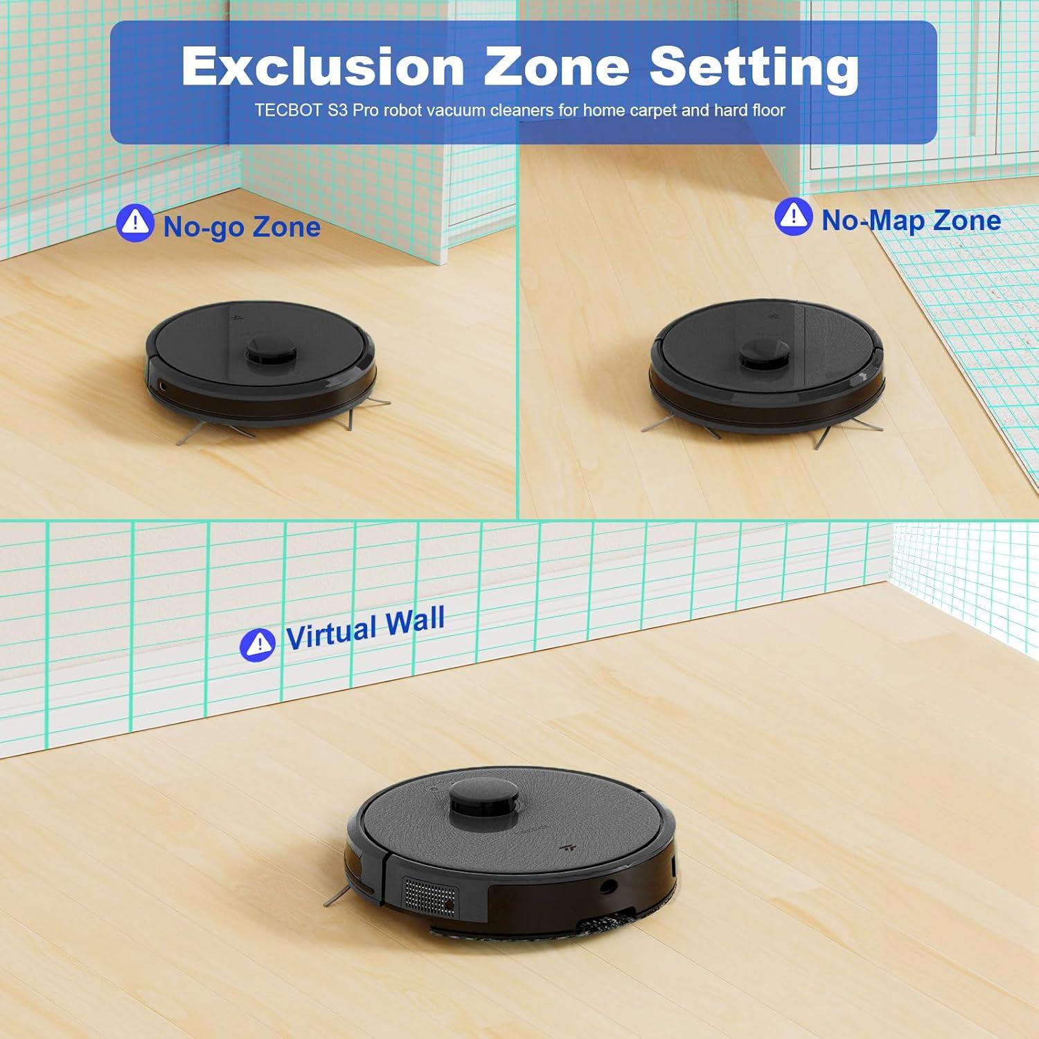 Aspiradora Robótica TECBOT S3 Pro 4,000Pa WiFi 150min