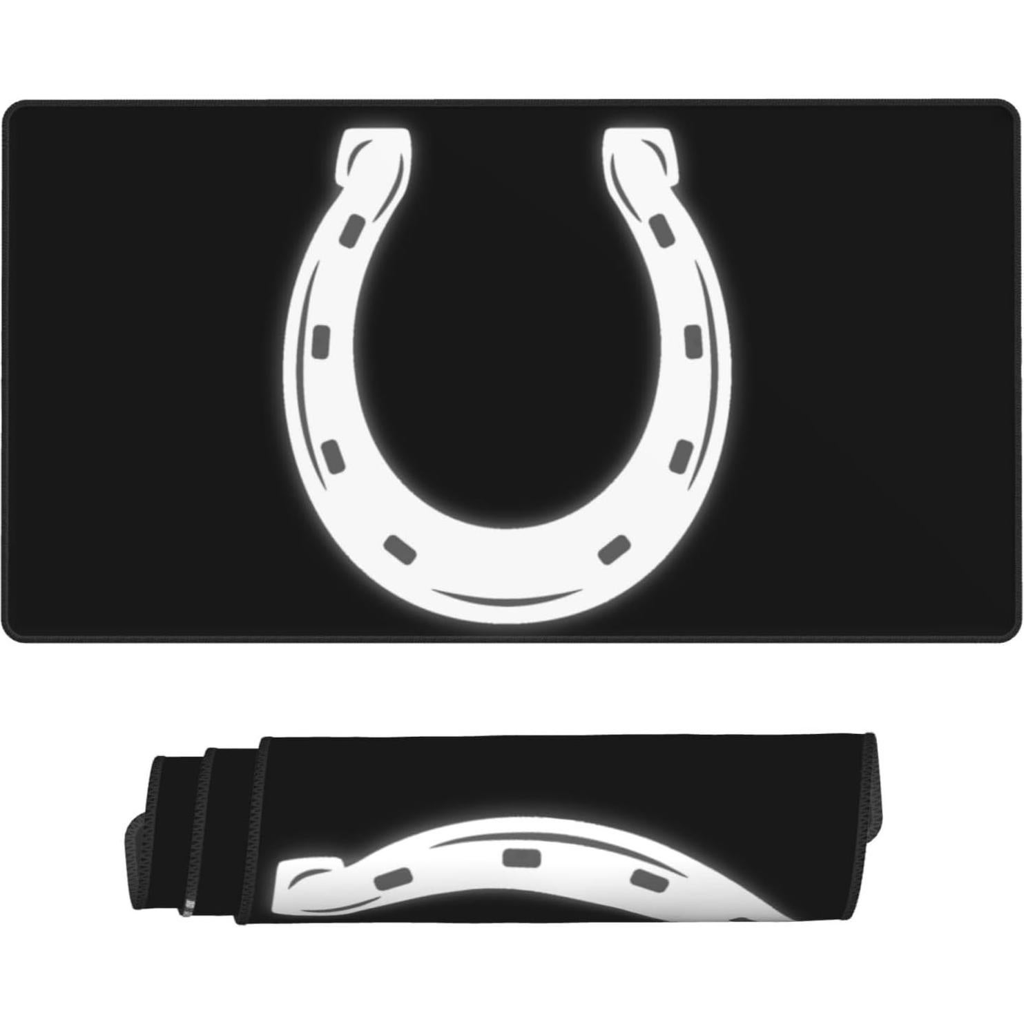 Alfombrilla de Ratón Grande Genérico Herradura Antideslizante 75x41cm