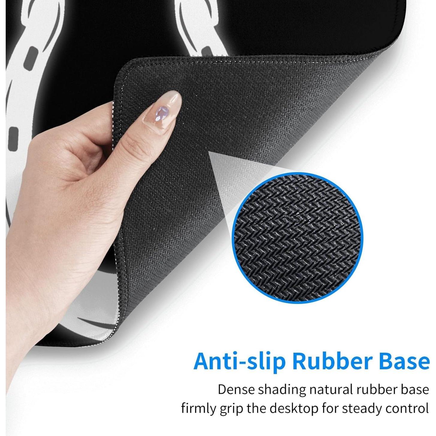 Alfombrilla de Ratón Grande Genérico Herradura Antideslizante 75x41cm