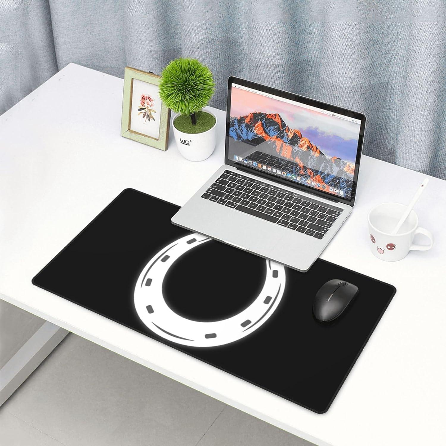 Alfombrilla de Ratón Grande Genérico Herradura Antideslizante 75x41cm