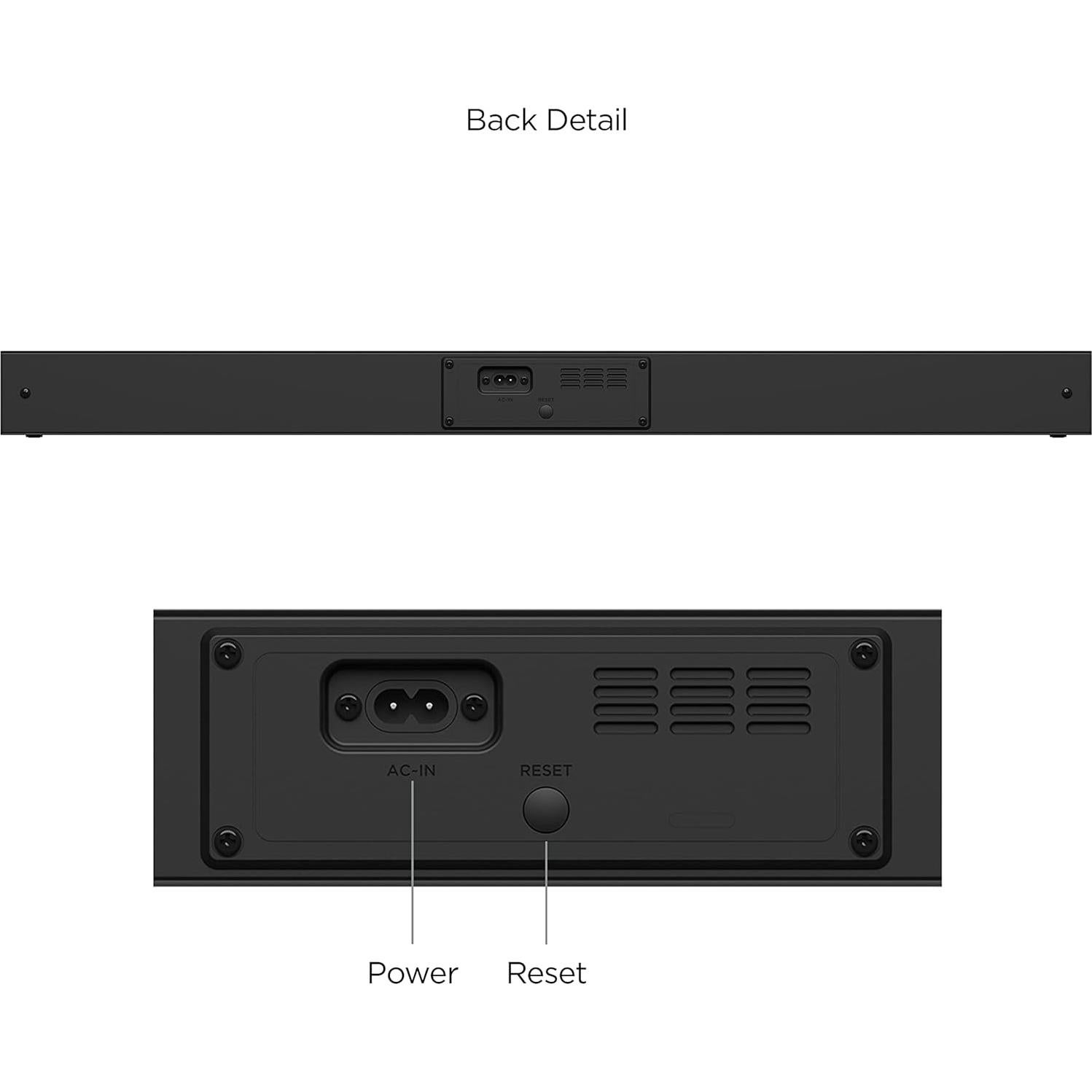 Barra de Sonido Inalámbrica Roku TV 2023, 80 cm, Sonido Estéreo