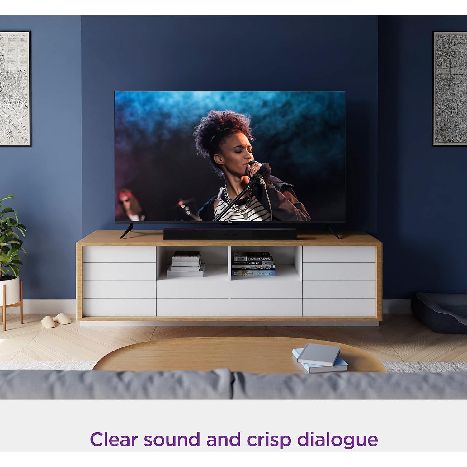 Barra de Sonido Inalámbrica Roku TV 2023, 80 cm, Sonido Estéreo