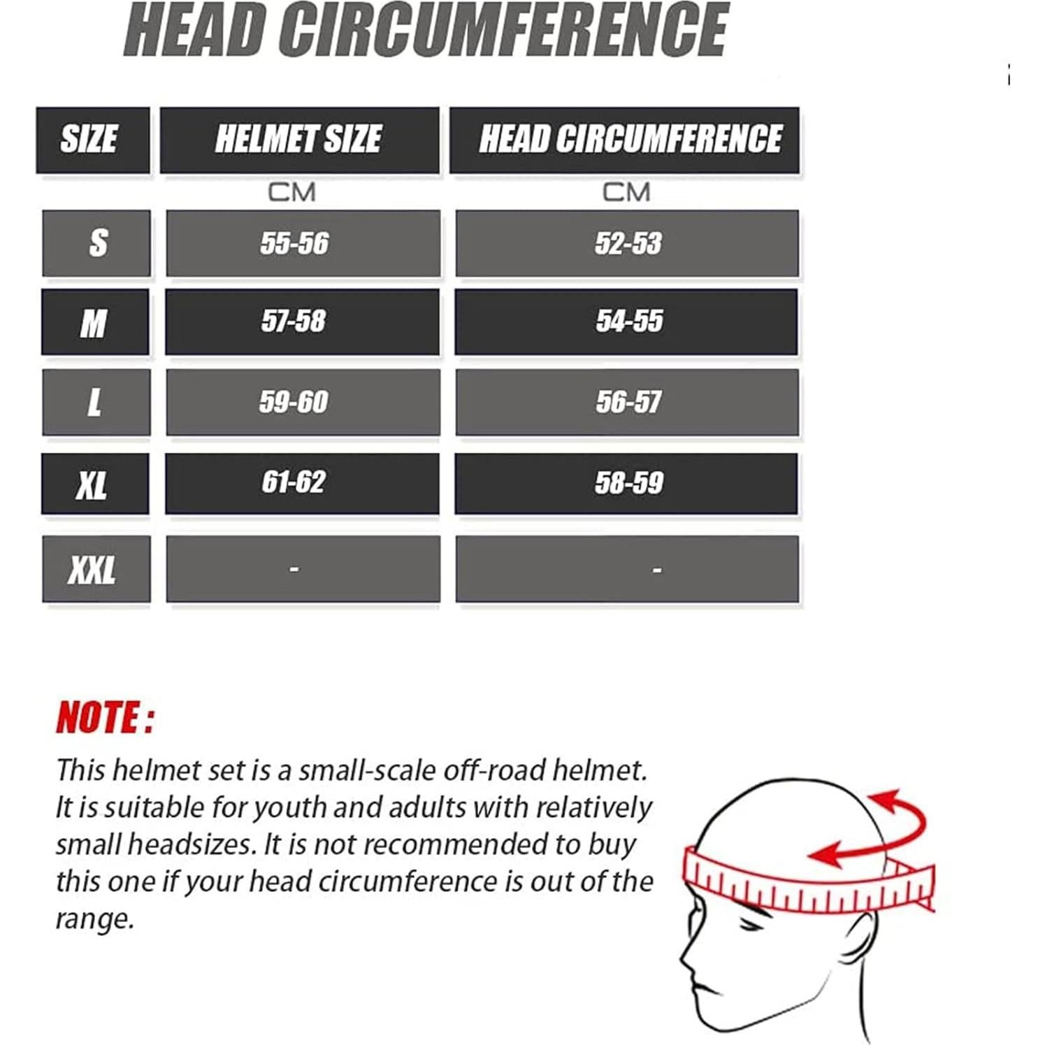 Casco de Motocross SanQing yytk-01 Extra Grande Gris