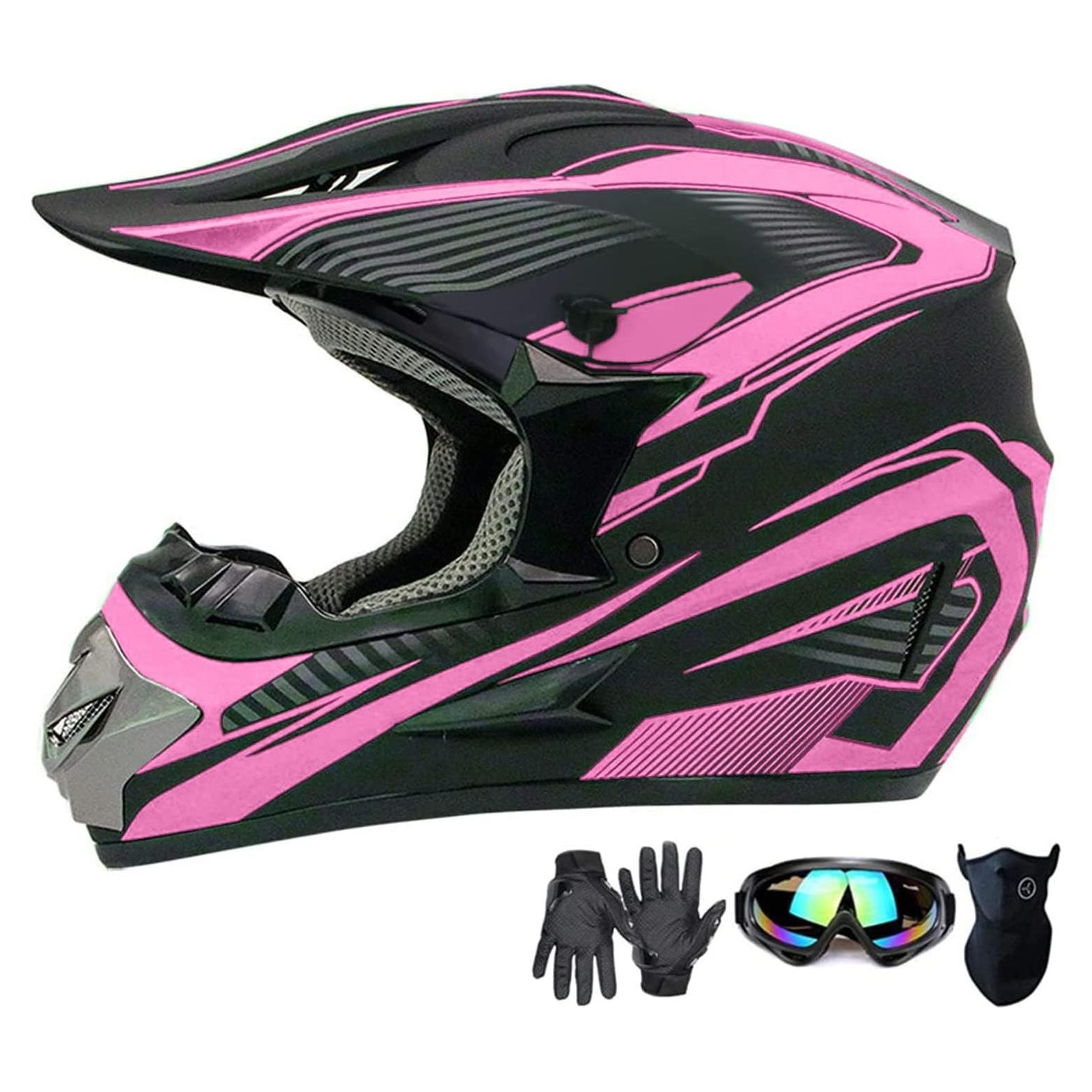 Casco de Motocross SanQing yytk-01 Rosa S para Niños