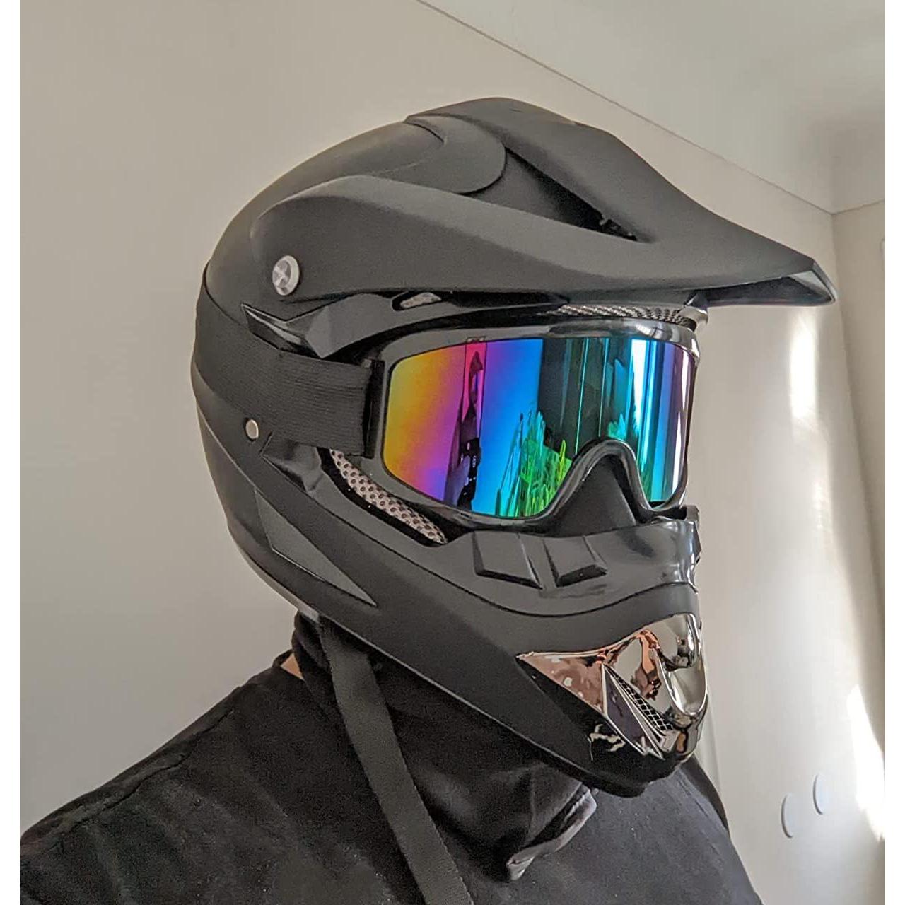 Casco de Motocross SanQing yytk-01 Negro L Certificado DOT