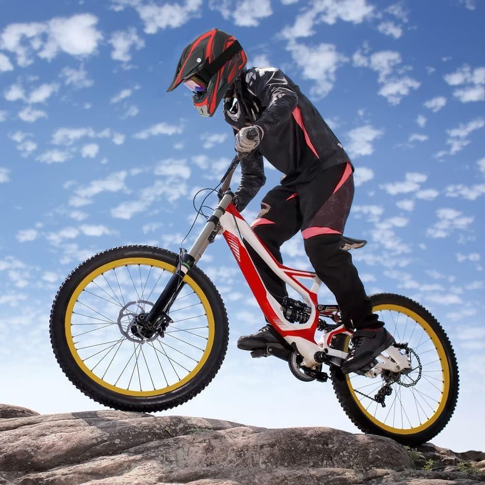 Casco de Motocross SanQing yytk-01 Rojo XL Ajustable