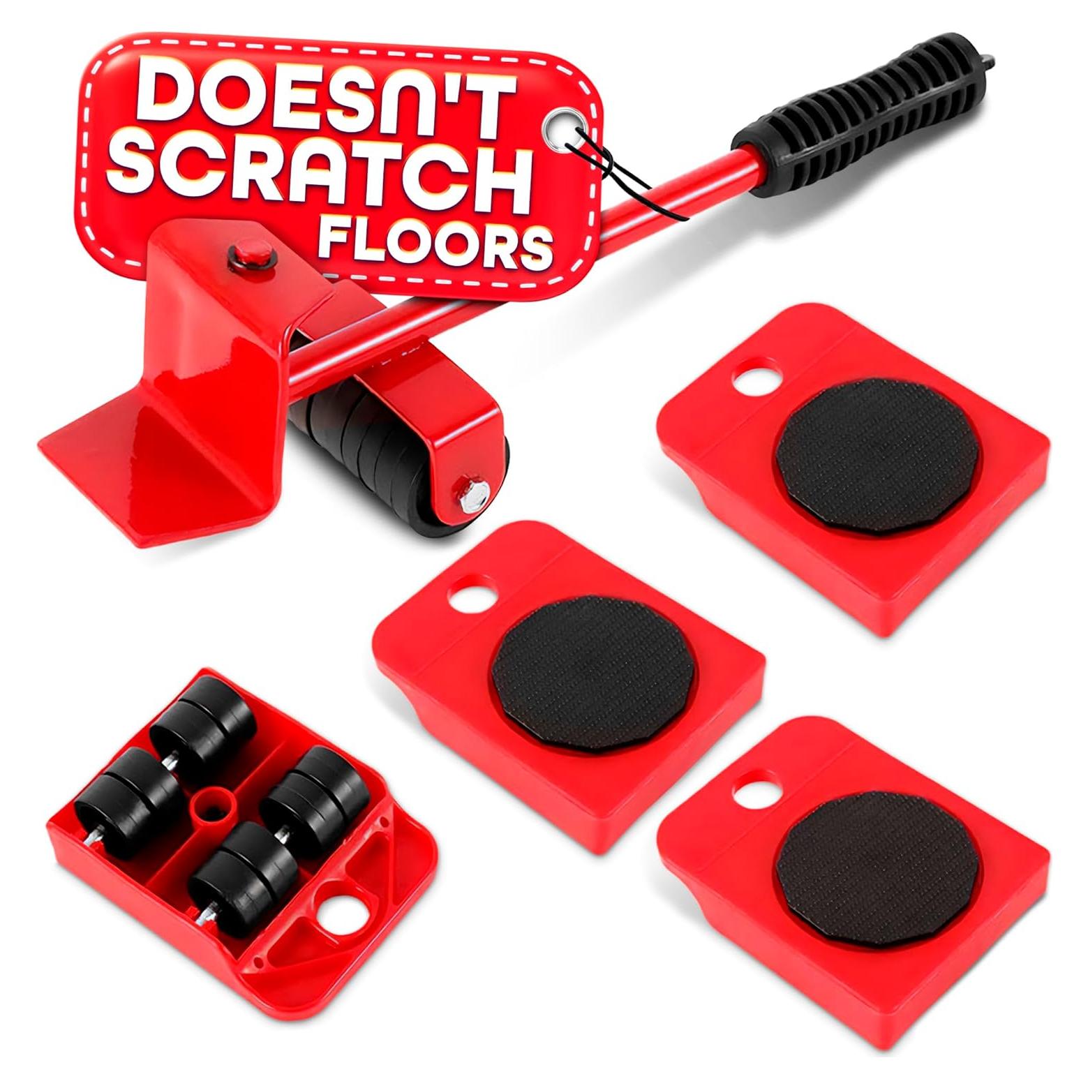 Movers de Muebles Pesados Lagarto - Deslizadores y Elevador 100 Kg