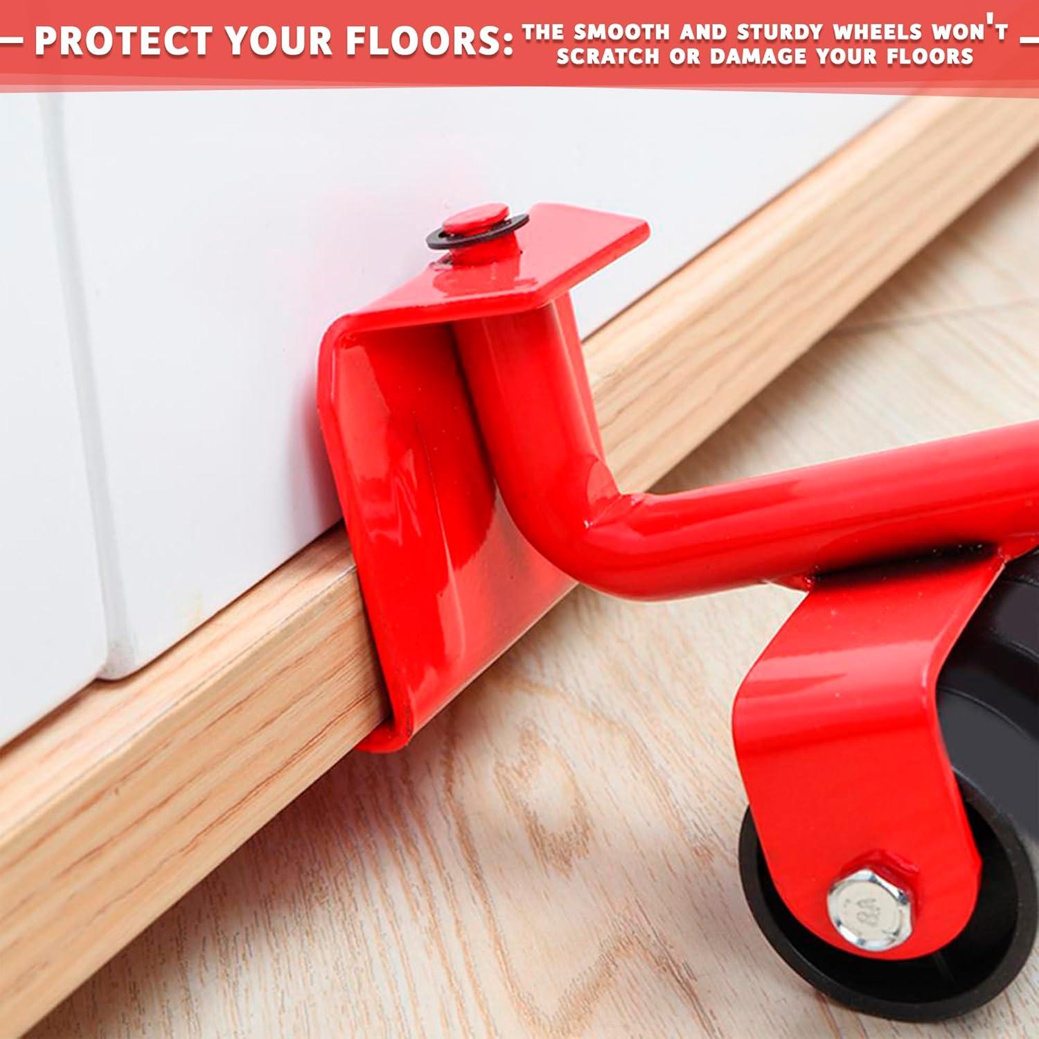 Movers de Muebles Pesados Lagarto - Deslizadores y Elevador 100 Kg