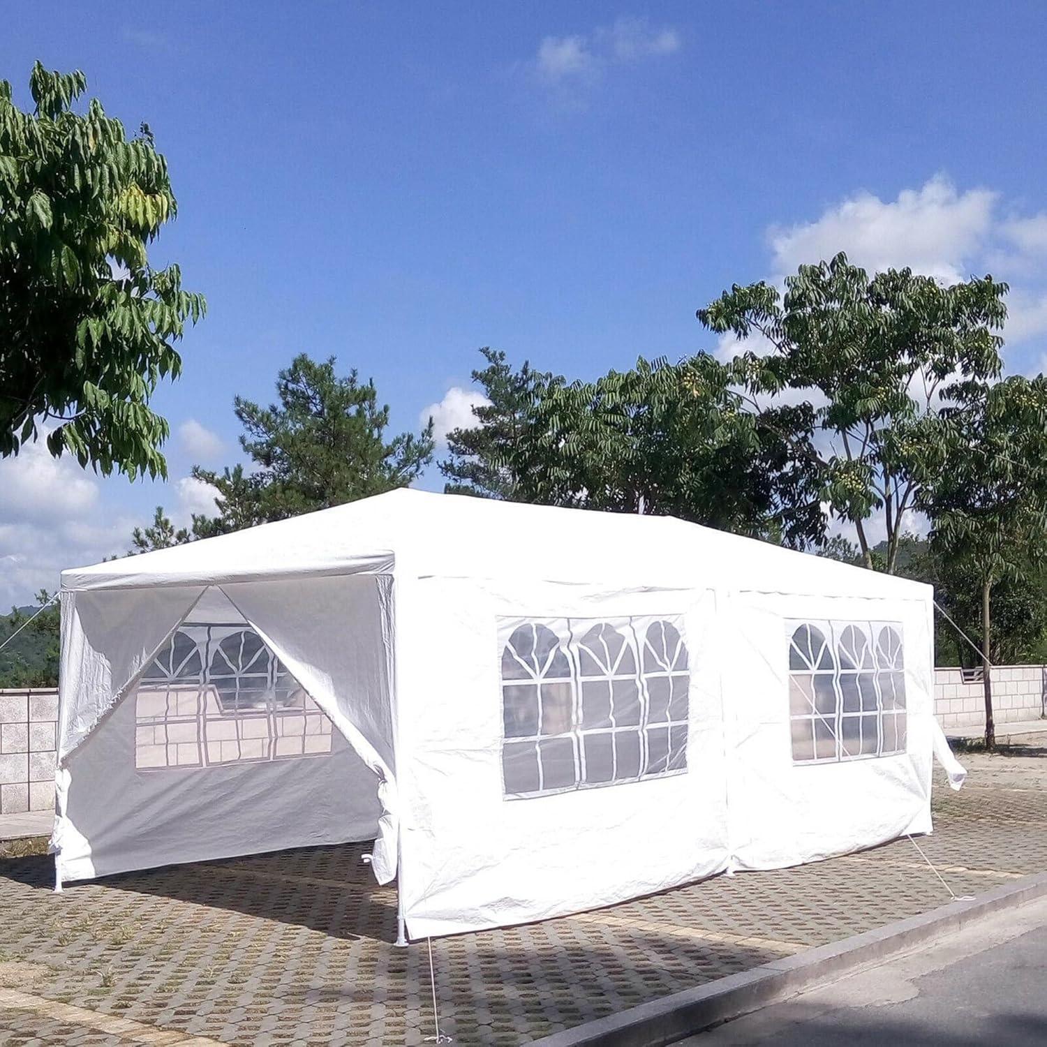 Carpa de Fiesta YJSPSSW 3x6m con 6 Paredes Removibles