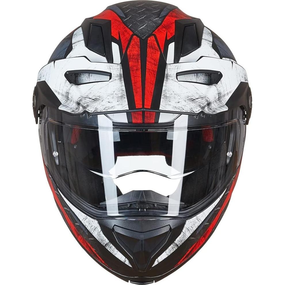 Casco Modular ILM DOT 909F Negro Mate 3 en 1 para Moto