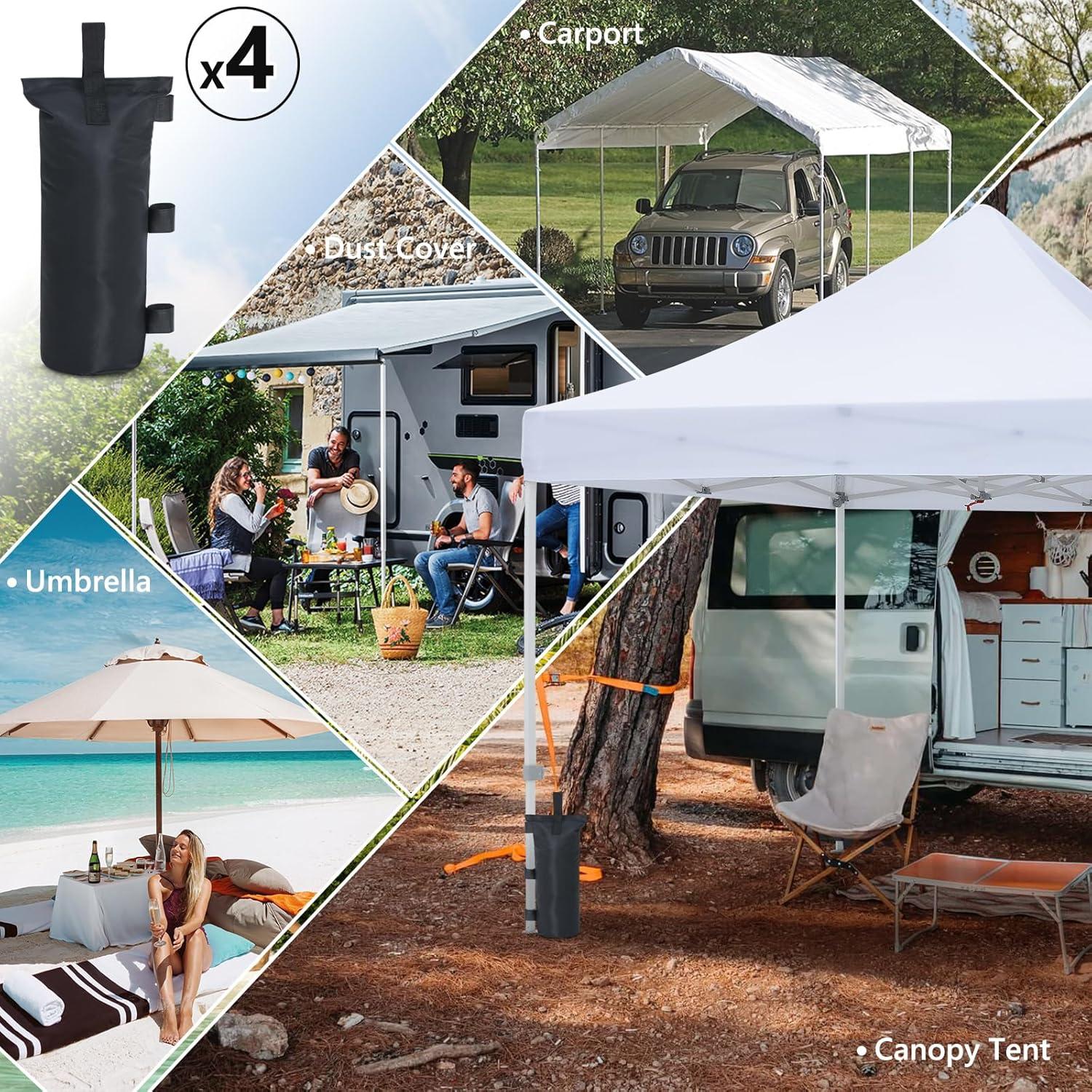 Bolsa de Peso para Carpa MASTERCANOPY 45.36kg Negra