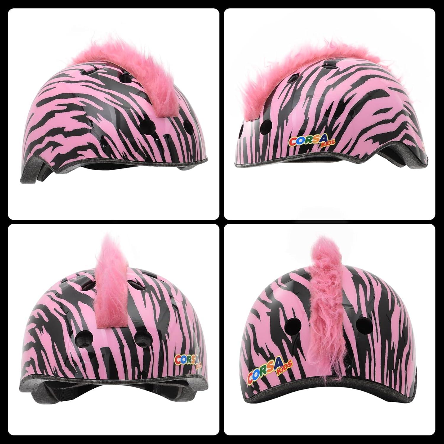 Casco para Niños Hisyll S-216 Rosa Cebra 50-54 cm