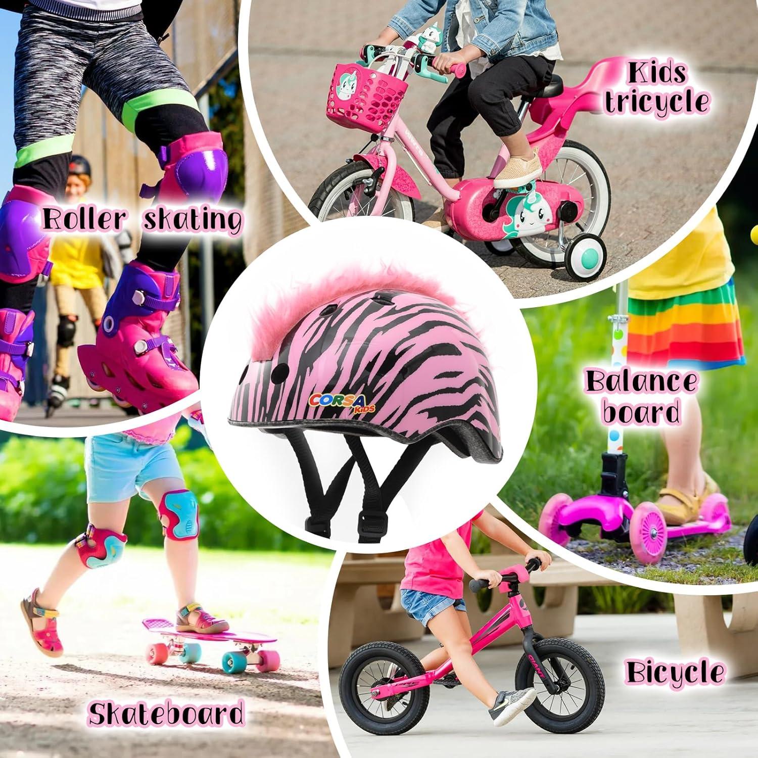 Casco para Niños Hisyll S-216 Rosa Cebra 50-54 cm