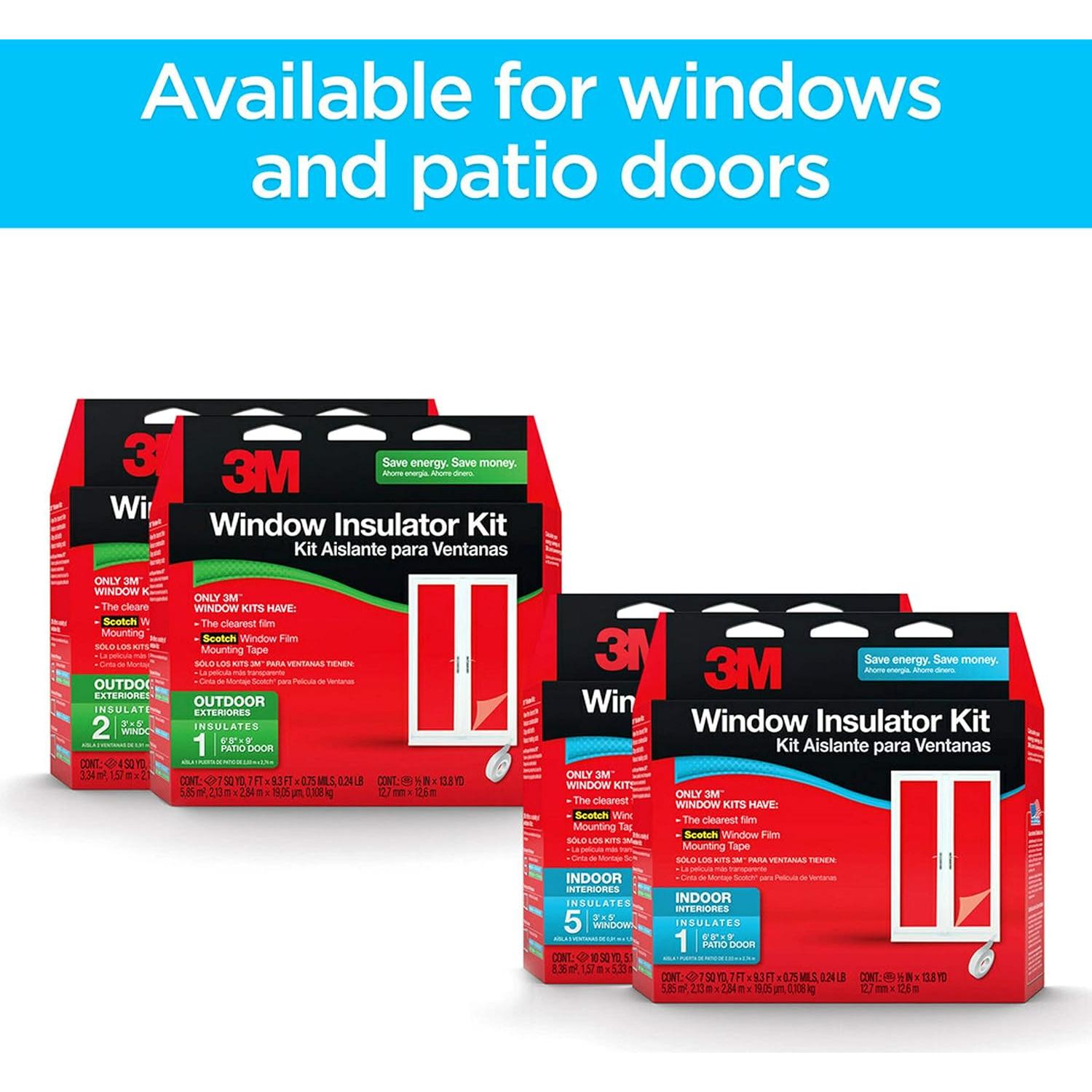 Kit Aislante Ventana Interior 3M para 3 Ventanas 0.91x1.52m