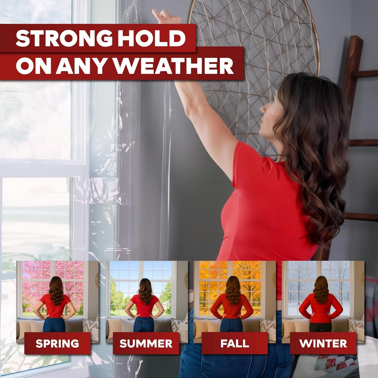 Cinta de Sellado de Ventanas XFasten 50.8mm x 27.43m Transparente