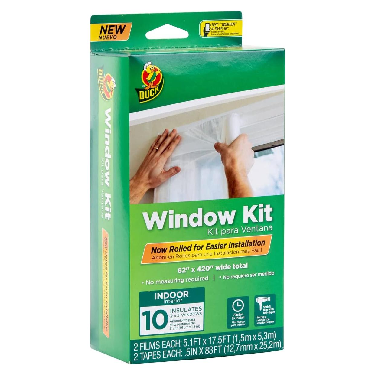 Kit de Aislamiento de Ventanas Duck Brand - 62x420 cm - 10 Ventanas