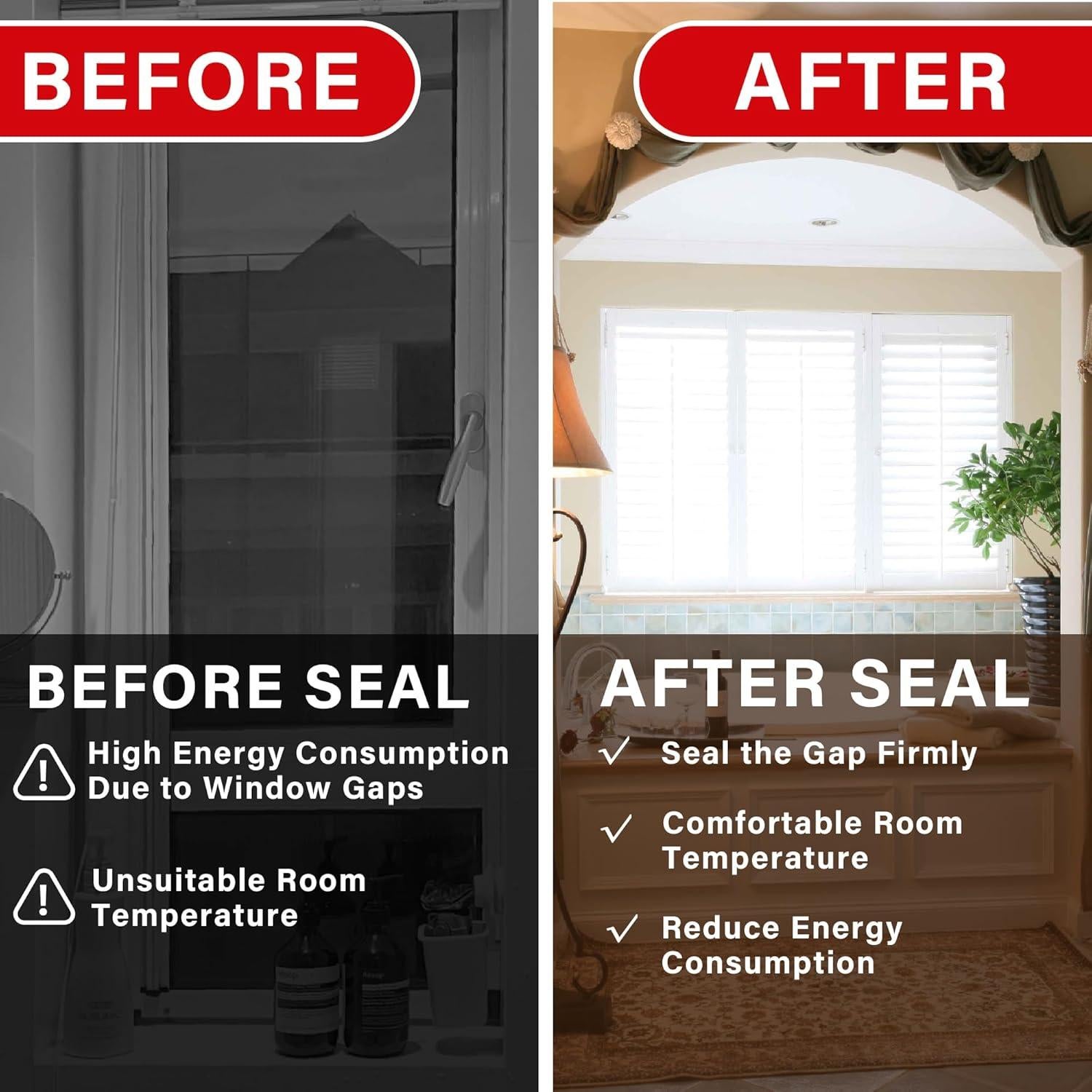 Cinta de Sellado de Ventanas Transparente SWRT 7.62 cm x 27.43 m 8 Mil