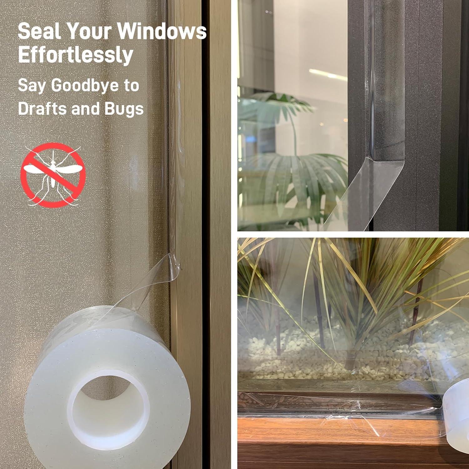 Cinta de Sellado para Ventanas PinkCross 5cm x 10m Transparente