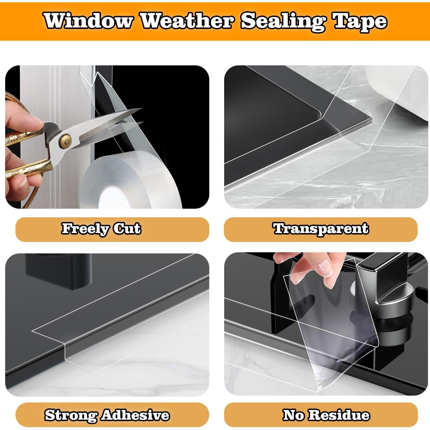 Cinta de Sellado Transparente PackYard 5 cm x 10 m Aislamiento