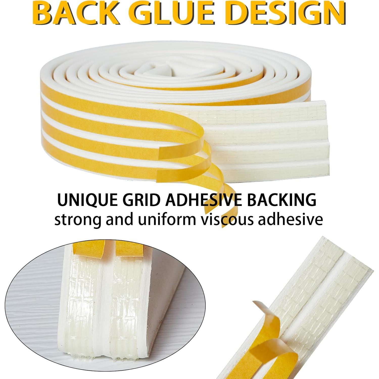 Sello de Burlete QDiShi Blanco 10m EPDM Aislamiento Energético