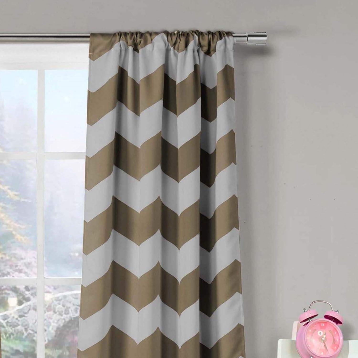 Cortinas Opacas Aislantes Duck River Textile Fifika 2 Paneles 99x213cm Taupe