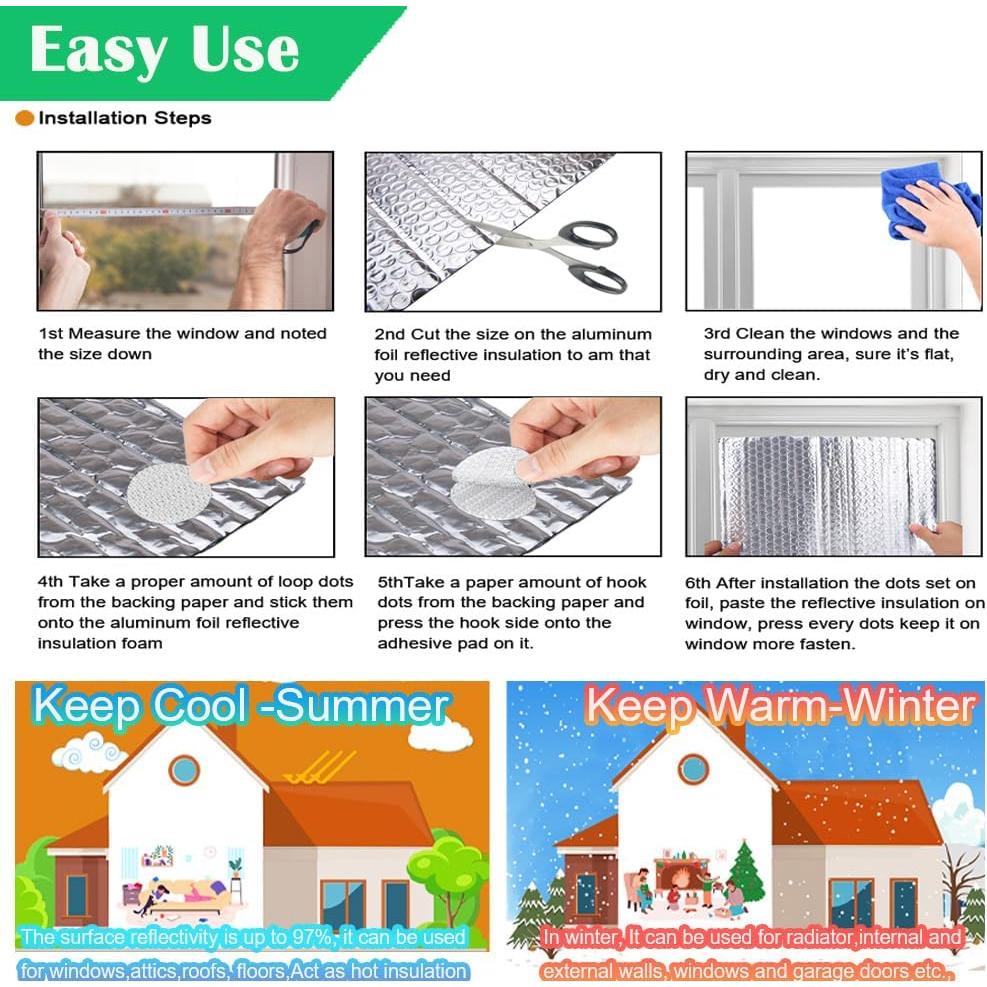 Hoja de Aluminio Reflectante Doble Burbuja MRPAPA 6mm 61x305cm
